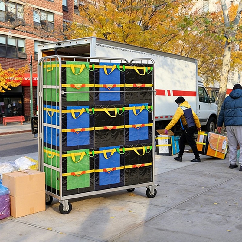 Logistics Roll Cage, Roll Container, Warehouse Trolley, Foldable Roll Cage, Nestable Warehouse Container, Industrial Cargo Trolley, B2B Logistics Equipment, Metal Delivery Cage, Bulk Warehouse Orders