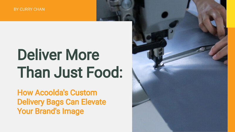 단순한 음식 그 이상을 전달: Acoolda의 맞춤형 배송 백이 브랜드 이미지를 높이는 방법